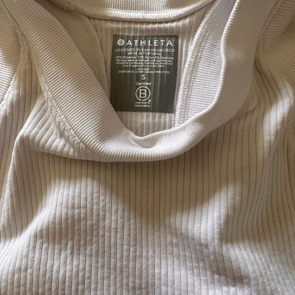 Athleta White Razorback Tank Top - Picture 3 of 3